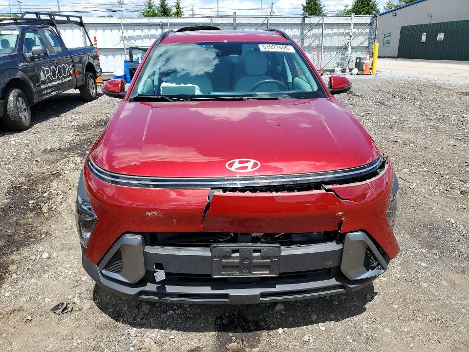 2024 Hyundai Kona VIN KM8HB3AB4RU084937 COPART salvage auction — FRONT END, Md - Cert Of Salvage > 75% Damage, sold $6,300 on 2026-07-27 (photo 5)