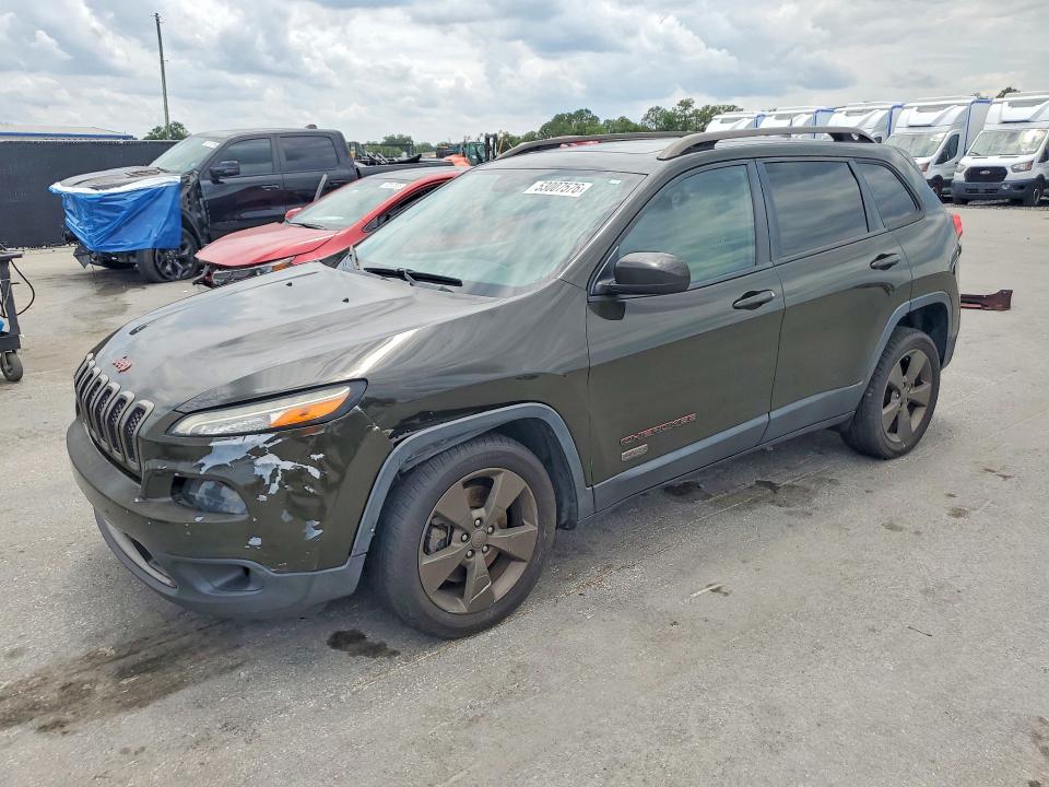 2016 Jeep Cherokee VIN 1C4PJLCB4GW346358 COPART salvage auction — FRONT END, Fl - Cert Of Title Slvg Rebuildable, sold $925 on 2026-07-09 (photo 1)