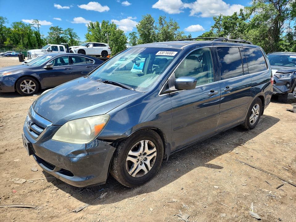 2006 Honda Odyssey VIN 5FNRL38736B447840 COPART salvage auction — FRONT END, Md - Cert Of Salvage > 75% Damage, sold $400 on 2026-07-02 (photo 1)