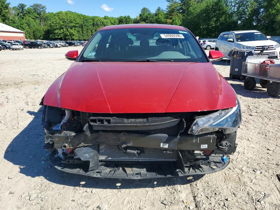 2021 Hyundai Elantra VIN KMHLN4AG1MU180231 COPART salvage auction — FRONT END, Id - Salvage Certificate Of Title, sold $4,700 on 2026-07-30 (photo 5)