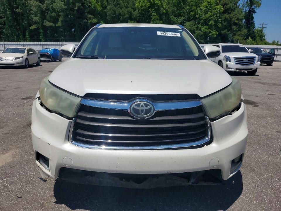 2016 Toyota Highlander VIN 5TDYKRFH0GS132052 COPART salvage auction — FRONT END, Nc - Dealer Only Clean Title (P), sold $10,300 on 2026-07-28 (photo 5)