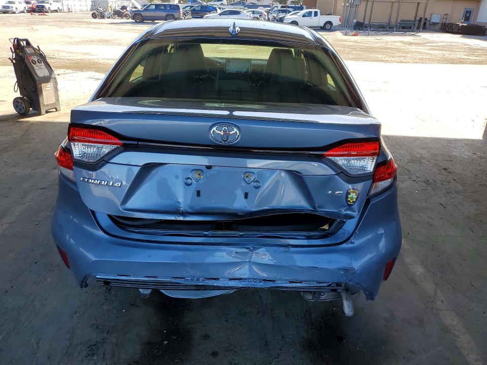 2020 Toyota Corolla VIN JTDEPRAE4LJ112105 COPART salvage auction — REAR END, Ca - Salvage Certificate, sold $3,550 on 2026-07-02 (photo 6)