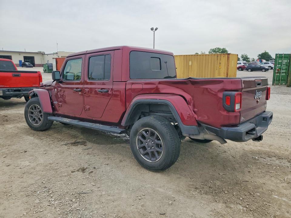 2021 Jeep Gladiator VIN 1C6HJTFG4ML602773 COPART salvage auction — FRONT END, In - Cert Of Title-Salvage Title, sold $12,800 on 2026-07-28 (photo 2)