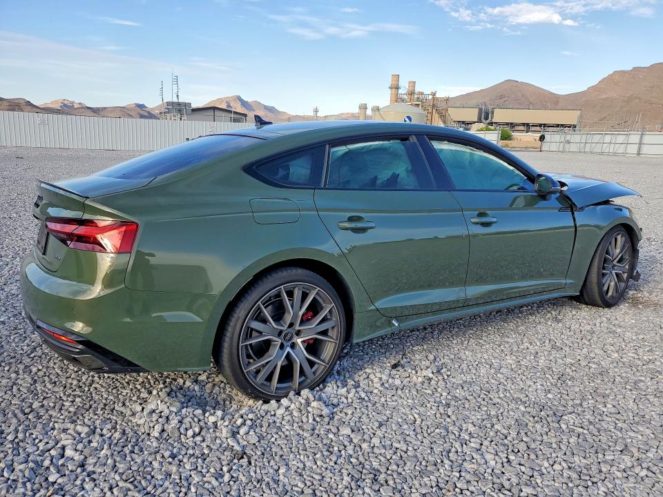 2025 Audi A5 VIN WAUFACF51SA005472 COPART salvage auction — FRONT END, Nv - Salvage Title, sold $8,700 on 2026-07-20 (photo 3)