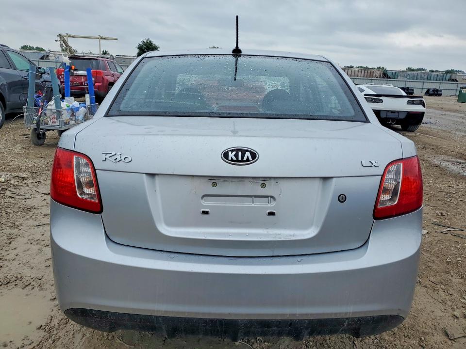 2010 Kia Rio VIN KNADH4A33A6680109 COPART salvage auction — HAIL, OH - CERT OF TITLE-SALVAGE, sold $475 on 2026-07-02 (photo 6)