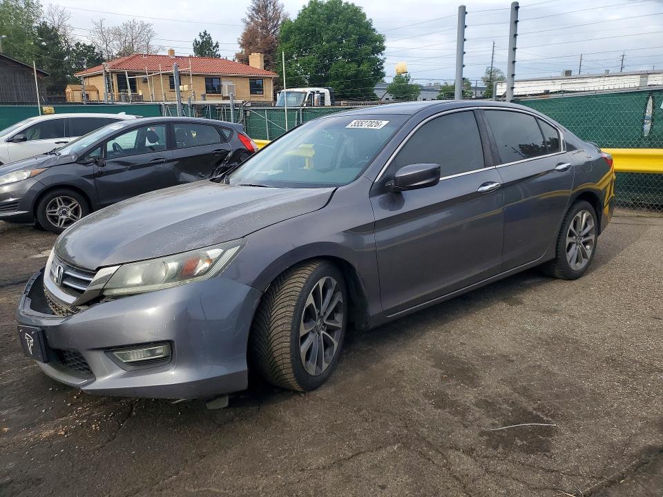 2013 Honda Accord VIN 1HGCR2F55DA068314 COPART salvage auction — FRONT END, Co - Public - Salvage Title, sold $1,100 on 2026-07-23 (photo 1)