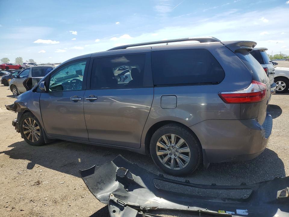 2017 Toyota Sienna VIN 5TDDZ3DC4HS160484 COPART salvage auction — FRONT END, On - Permit Salvage, sold $2,400 on 2026-07-07 (photo 2)