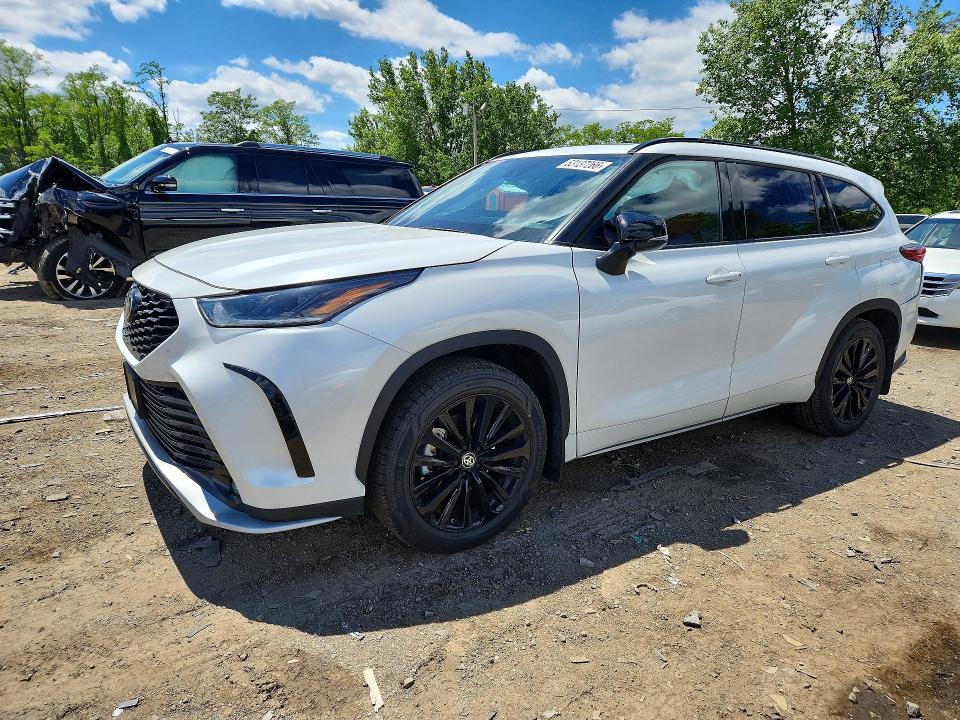 2023 Toyota Highlander VIN 5TDKDRBH6PS016375 COPART salvage auction — UNDERCARRIAGE, Md - Cert Of Salvage > 75% Damage, sold $9,200 on 2026-07-23 (photo 1)