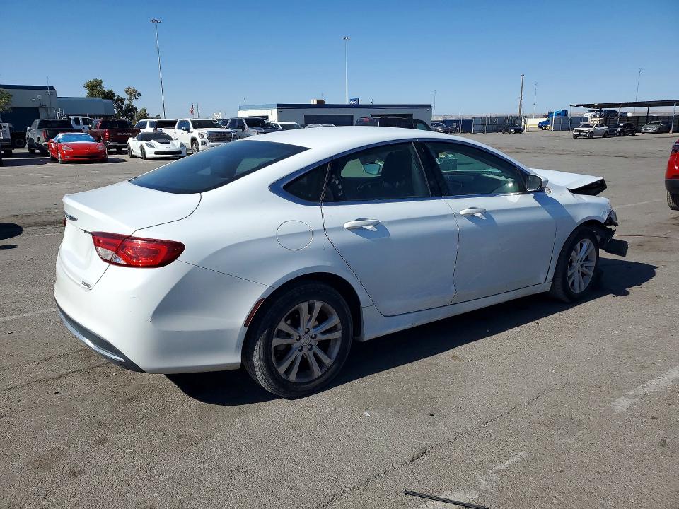 2015 Chrysler 200 VIN 1C3CCCAB4FN580150 COPART salvage auction — FRONT END, Tx - Salvage Vehicle Title, sold $375 on 2026-07-17 (photo 3)