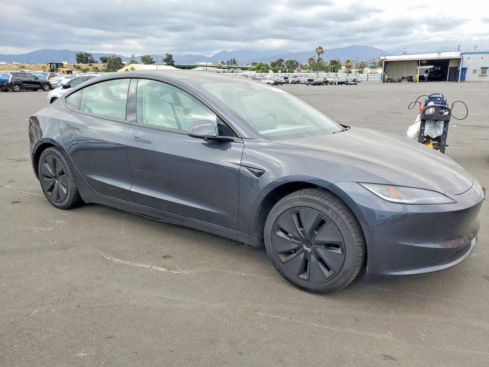 2025 Tesla VIN 5YJ3E1EA0SF916932 COPART salvage auction — REAR END, Ca - Salvage Certificate, sold $13,400 on 2026-07-27 (photo 4)