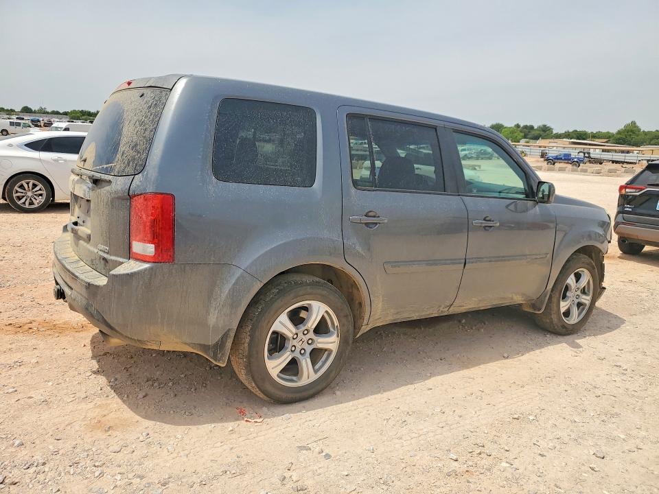 2012 Honda Pilot VIN 5FNYF4H49CB004392 COPART salvage auction — FRONT END, Ok - Cert Of Title-Salvage, sold $1,400 on 2026-07-09 (photo 3)
