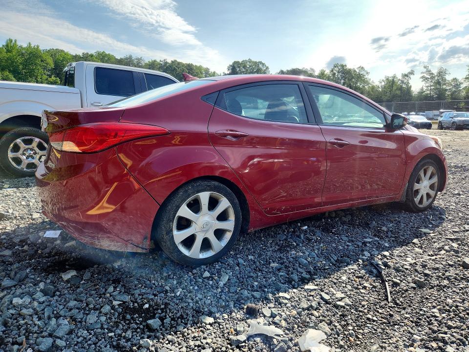 2013 Hyundai VIN KMHDH4AE9DU615619 COPART salvage auction — SIDE, MD - CERT OF SALVAGE > 75% DAMAGE, sold $975 on 2026-07-28 (photo 3)