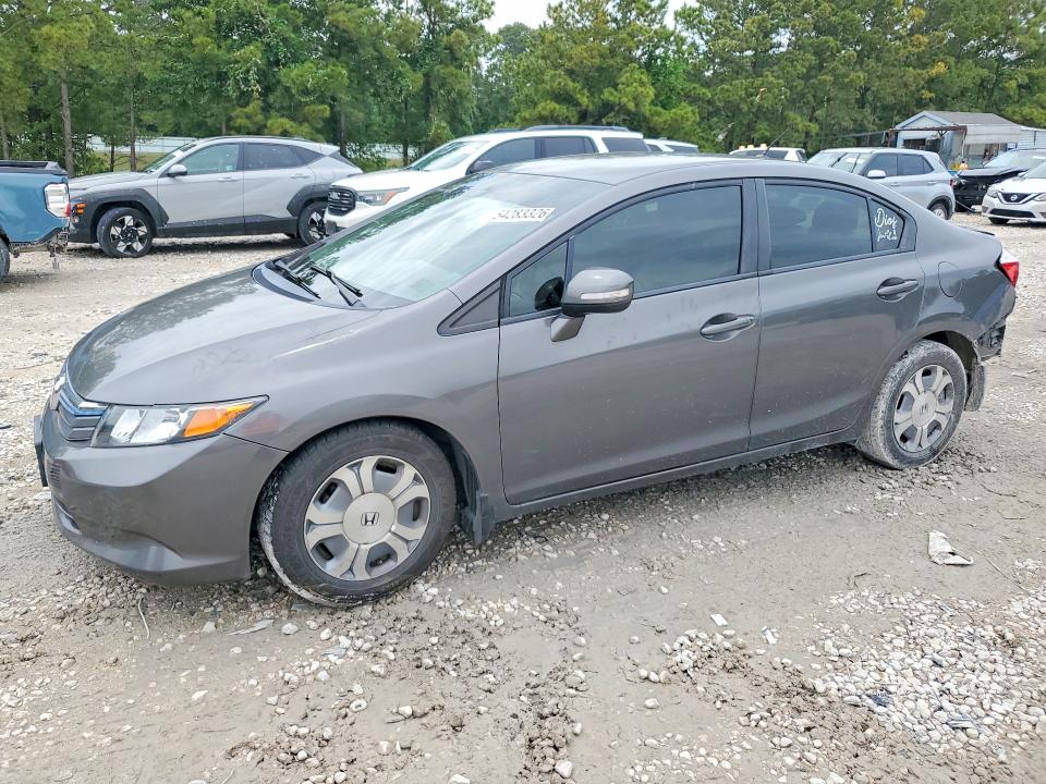 2012 Honda VIN JHMFB4F3XCS009261 COPART salvage auction — REAR END, Tx - Cert Of Title-Rebuilt Salvage, sold $400 on 2026-07-02 (photo 1)