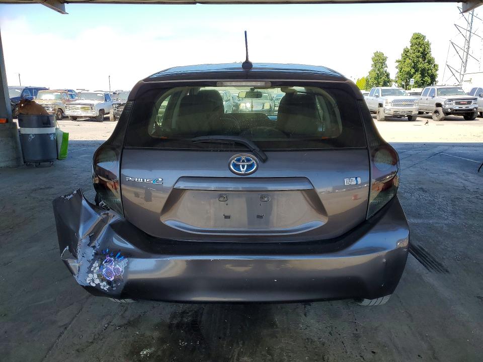 2014 Toyota Prius VIN JTDKDTB31E1059291 COPART salvage auction — REAR END, CA - SALVAGE CERTIFICATE, sold $1,100 on 2026-07-16 (photo 6)