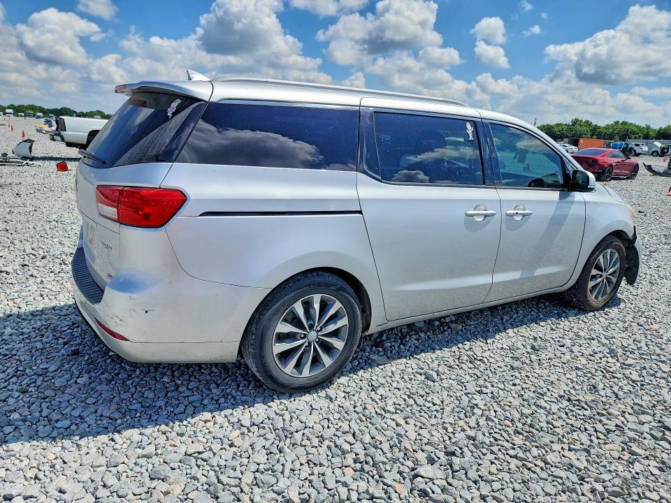2016 Kia SEDONA VIN KNDMC5C14G6170847 COPART salvage auction — FRONT END, Salvage Title, sold $1,050 on 2026-07-10 (photo 3)