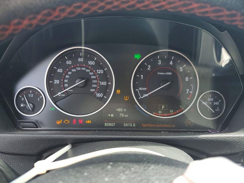 2018 BMW 3er VIN WBA8D9G53JNU66648 COPART salvage auction — FRONT END, Nc - Salvage Certificate Of Title, sold $175 on 2026-07-29 (photo 9)
