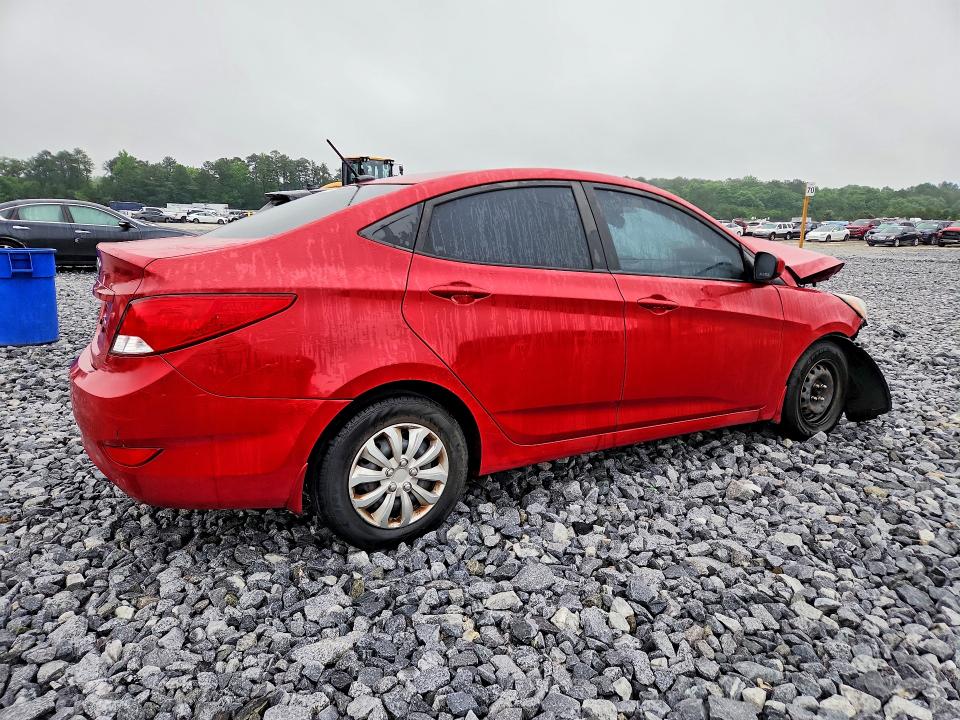 2017 Hyundai Accent VIN KMHCT4AE7HU267898 COPART salvage auction — FRONT END, Ga - Cert Of Title-Salvage, sold $675 on 2026-07-09 (photo 3)