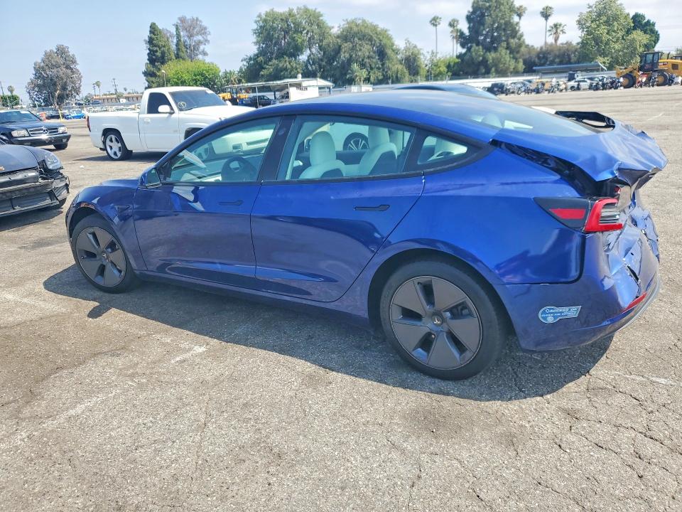 2021 Tesla Model 3 VIN 5YJ3E1EA5MF875233 COPART salvage auction — REAR END, Ca - Salvage Certificate, sold $5,200 on 2026-07-10 (photo 2)