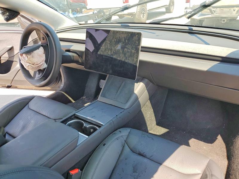 2025 Tesla Model 3 VIN 5YJ3E1EA3SF037103 COPART salvage auction — FRONT END, Tx - Salvage Vehicle Title, sold $14,600 on 2026-07-16 (photo 8)