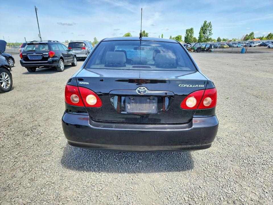 2005 Toyota Corolla VIN JTDBR32E952052313 COPART salvage auction — FRONT END, Or - Salvage Title Certificate, sold $325 on 2026-07-07 (photo 6)