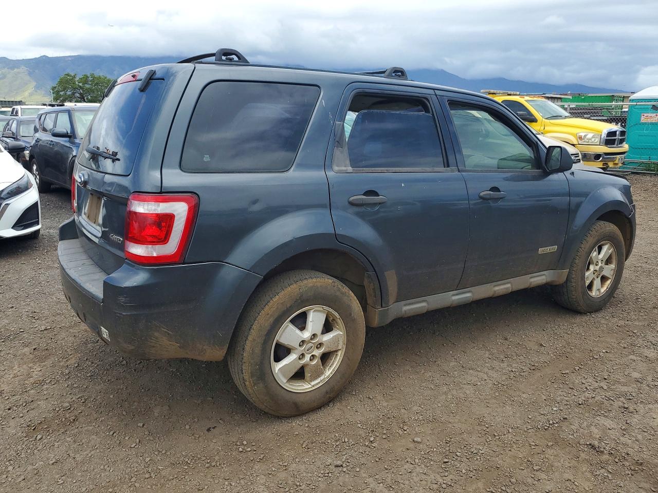 2008 Ford Escape VIN 1FMCU92Z58KB85451 COPART salvage auction — Water/Flood, HI - CERTIFICATE OF SALVAGE, sold $1 on 2026-06-29 (photo 3)