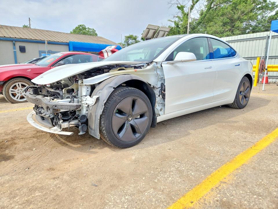 2020 Tesla Model 3 VIN 5YJ3E1EA5LF633394 COPART salvage auction — FRONT END, Ks - Cert Of Title-Salvage, sold $4,600 on 2026-07-08 (photo 1)