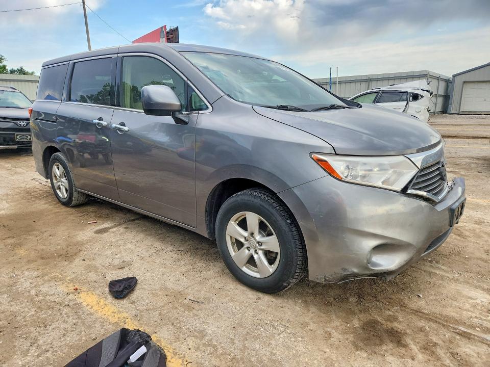 2015 Nissan Quest VIN JN8AE2KP8F9122223 COPART salvage auction — FRONT END, Ny - Mv-907A Salvage Certificate, sold $800 on 2026-07-15 (photo 4)