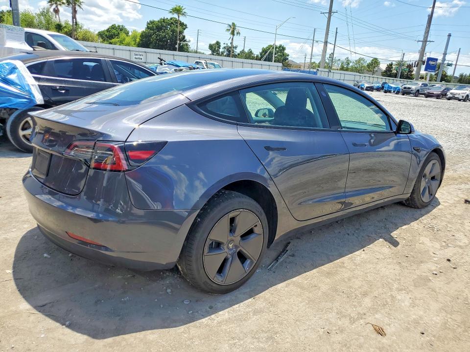 2023 Tesla Model 3 VIN 5YJ3E1EA6PF417415 COPART salvage auction — FRONT END, Fl - Cert Of Title Slvg Rebuildable, sold $8,300 on 2026-07-31 (photo 3)