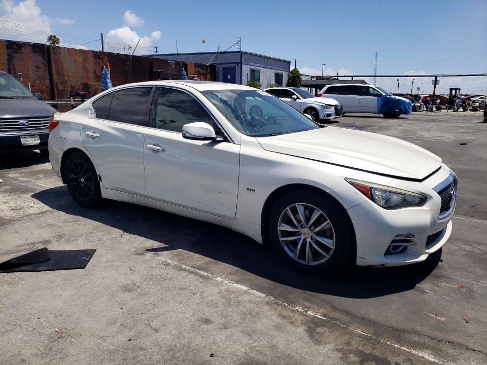 2016 Infiniti Q50 VIN JN1EV7AP0GM303412 COPART salvage auction — MECHANICAL, Ca - Dis/Dlr/Exp Only Clean Title, sold $2,450 on 2026-07-15 (photo 4)