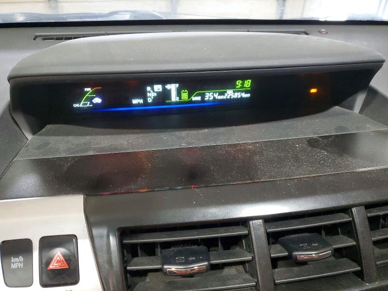 2012 Toyota Prius VIN JTDZN3EUXC3073305 COPART salvage auction — REAR END, Pa - Certificate Of Salvage, sold $725 on 2026-07-16 (photo 9)