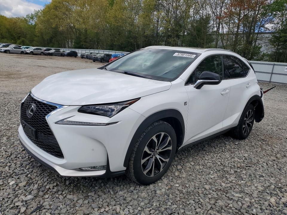 2016 Lexus Nx VIN JTJBARBZ2G2050156 COPART salvage auction — REAR END, Ma - Cert Of Title-Reconstrctd Coll, sold $8,400 on 2026-07-06 (photo 1)
