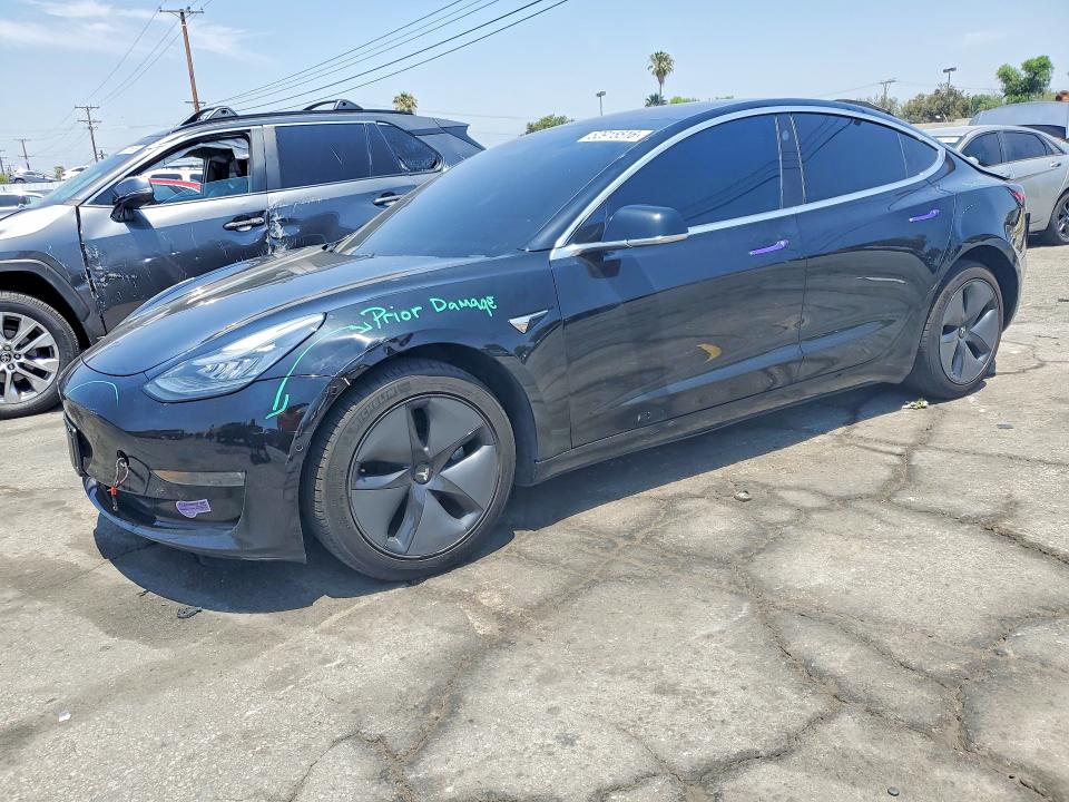 2018 Tesla Model 3 VIN 5YJ3E1EA6JF171909 COPART salvage auction — REAR END, Ca - Salvage Certificate, sold $5,300 on 2026-07-16 (photo 1)