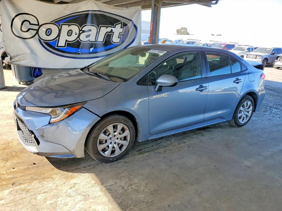 2020 Toyota Corolla VIN JTDEPRAE4LJ112105 COPART salvage auction — REAR END, Ca - Salvage Certificate, sold $3,550 on 2026-07-02 (photo 1)