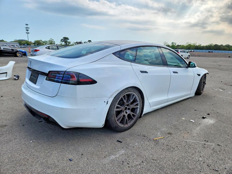 2022 Tesla VIN 5YJSA1E5XNF487541 COPART salvage auction — FRONT END, Ny - Mv-907A Salvage Certificate, sold $15,400 on 2026-07-27 (photo 3)