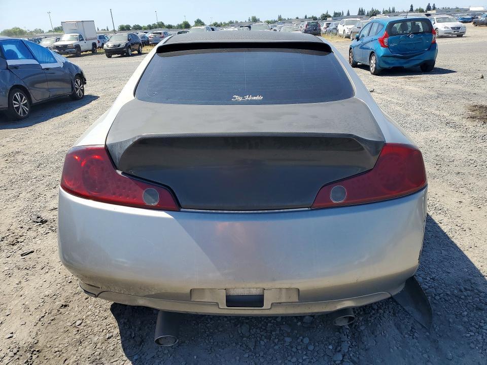 2004 Infiniti G35 VIN JNKCV54E34M820040 COPART salvage auction — REAR END, Ca - Salvage Certificate, sold $1,000 on 2026-07-07 (photo 6)