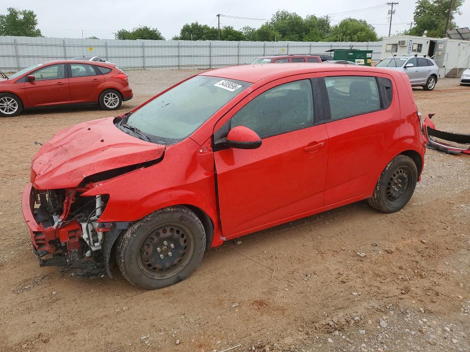 2018 Chevrolet Sonic VIN 1G1JG6SH0J4116453 COPART salvage auction — Front End, OK - CERT OF TITLE-REPOSSESSION, sold $375 on 2026-07-09 (photo 1)