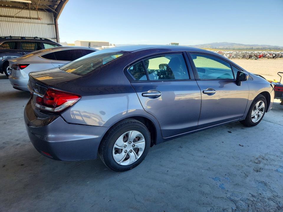 2015 Honda Civic VIN 19XFB2F53FE700193 COPART salvage auction — FRONT END, Ca - Salvage Certificate, sold $1,950 on 2026-07-09 (photo 3)