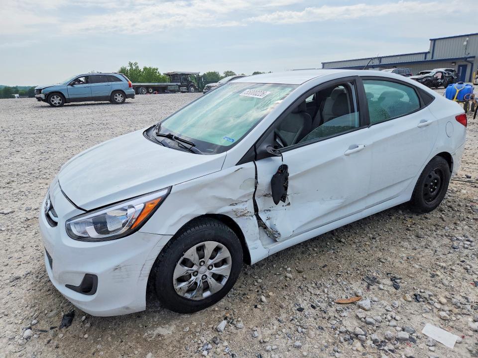 2017 Hyundai Accent VIN KMHCT4AE9HU375956 — COPART salvage auction photo
