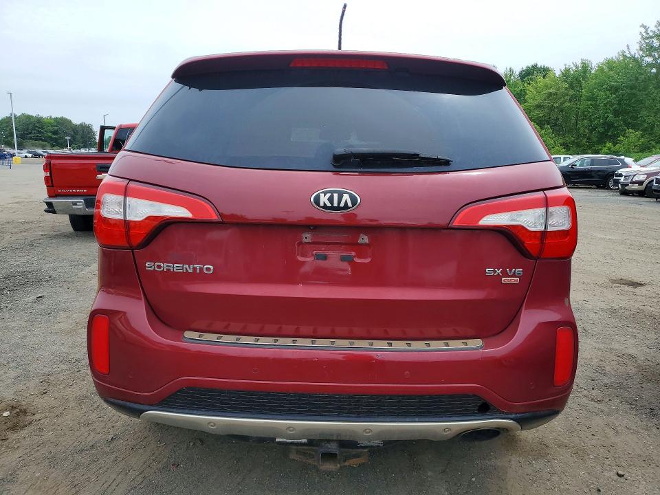 2014 Kia Sorento VIN 5XYKWDA70EG489947 COPART salvage auction — FRONT END, Ct - Certificate Of Title, sold $2,850 on 2026-07-27 (photo 6)