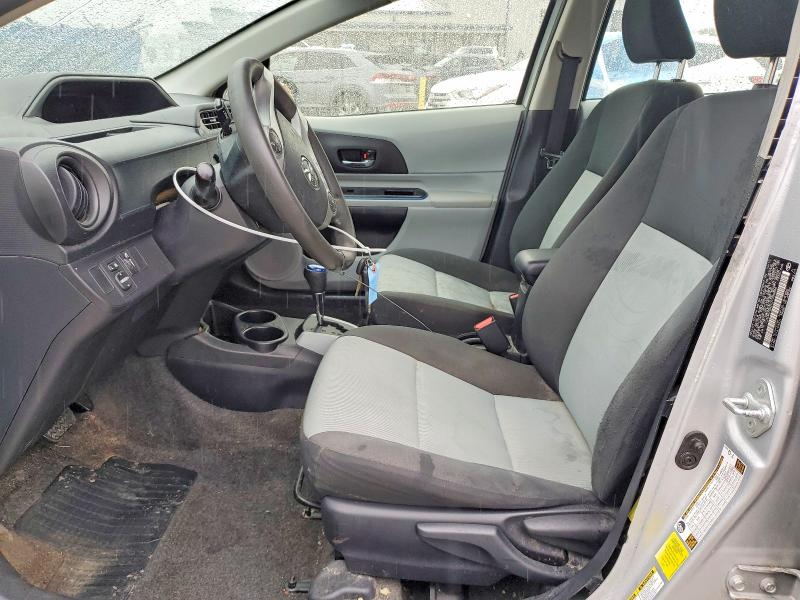 2013 Toyota Prius c VIN JTDKDTB31D1055806 COPART salvage auction — FRONT END, Wv - Certificate Of Title (P), sold $925 on 2026-07-02 (photo 7)