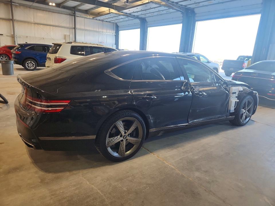 2023 Genesis G80 VIN KMTGB4SD1PU192243 COPART salvage auction — FRONT END, Ne - Cert Of Title-Salvage, sold $8,000 on 2026-07-21 (photo 3)