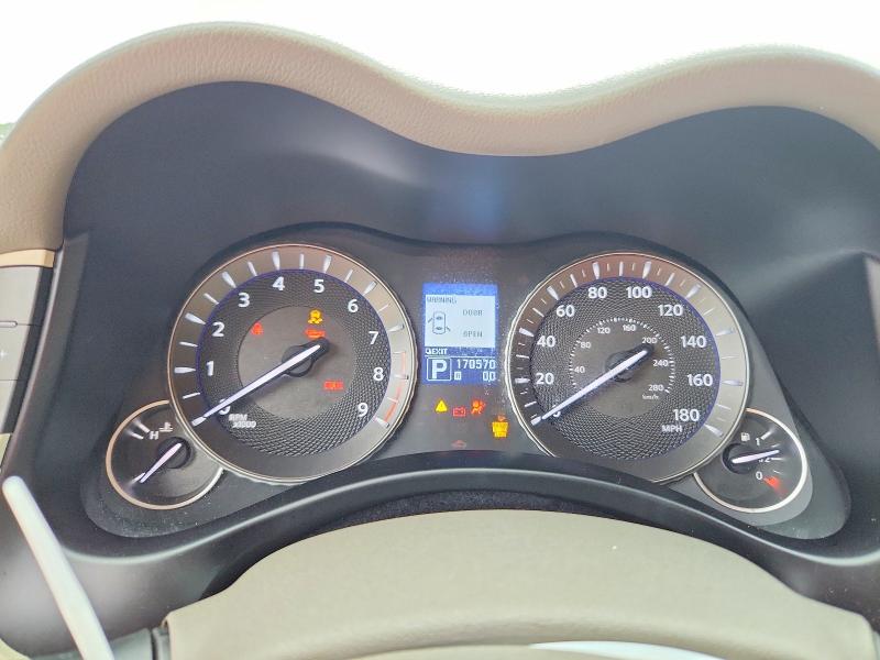 2012 Infiniti M VIN JN1BY1AP7CM331550 COPART salvage auction — NORMAL WEAR, FL - CERTIFICATE OF TITLE, sold $375 on 2026-07-31 (photo 9)