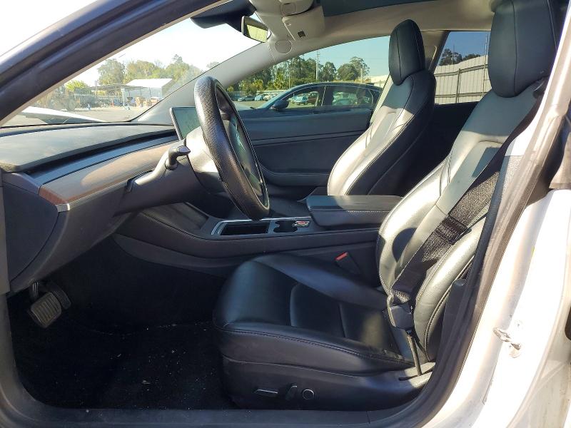 2021 Tesla Model 3 VIN 5YJ3E1EA6MF930613 COPART salvage auction — FRONT END, Ca - Salvage Certificate, sold $3,700 on 2026-07-15 (photo 7)