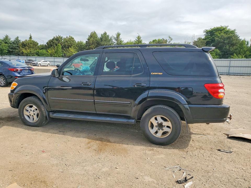 2002 Toyota Sequoia VIN 5TDBT48A72S059583 COPART salvage auction — FRONT END, Il - Salvage Certificate, sold $300 on 2026-07-28 (photo 2)