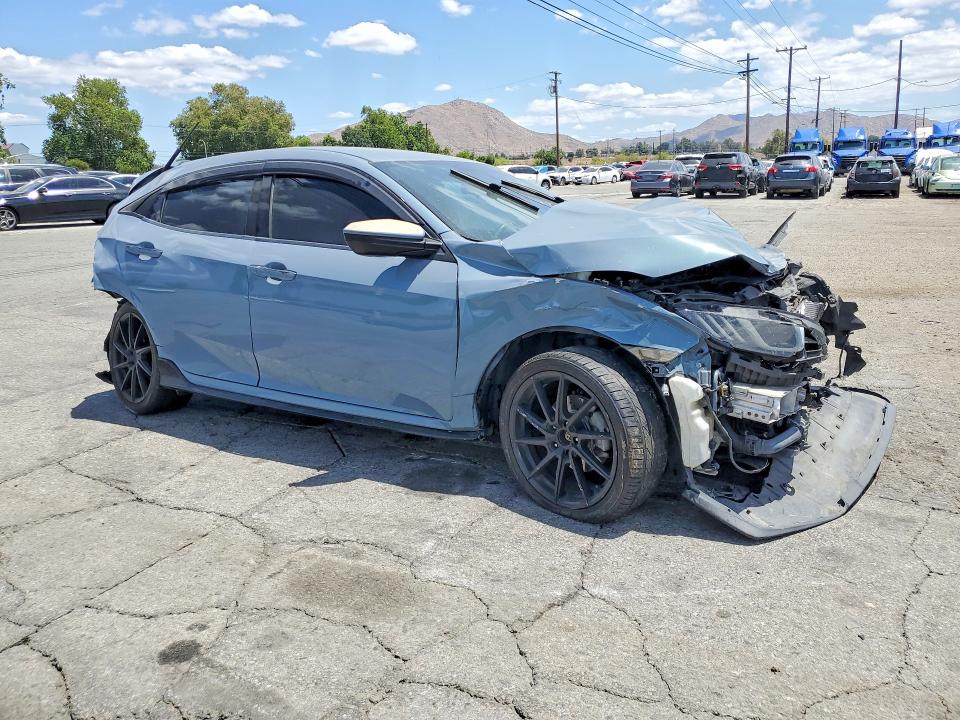 2018 Honda Civic VIN SHHFK7G4XJU210824 COPART salvage auction — FRONT END, Ca - Salvage Certificate, sold $650 on 2026-07-16 (photo 4)