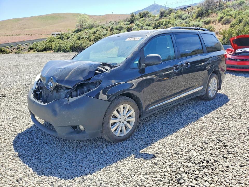 2017 Toyota Sienna VIN 5TDJZ3DC0HS151817 COPART salvage auction — FRONT END, Nv - Salvage Title, sold $3,050 on 2026-07-16 (photo 1)