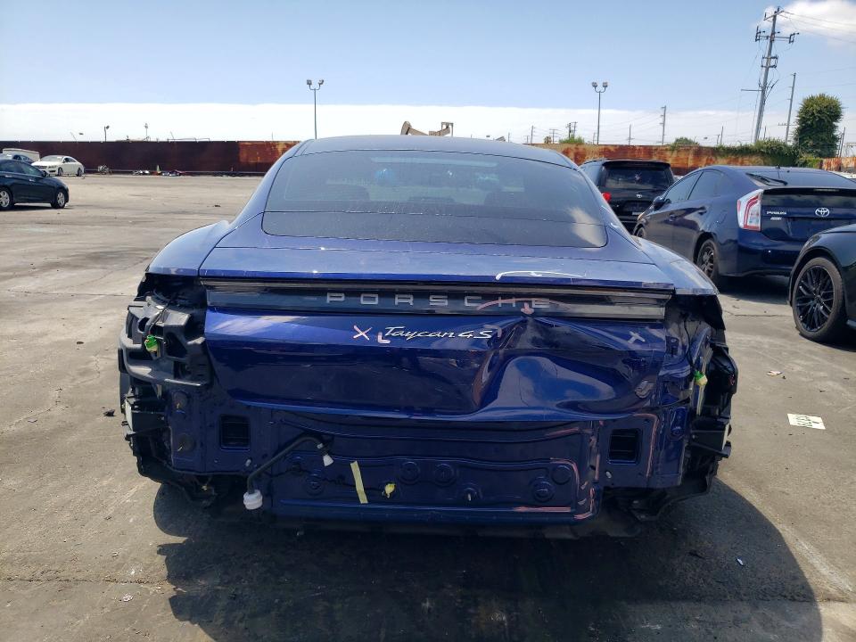 2020 Porsche Taycan VIN WP0AB2Y15LSA50590 COPART salvage auction — REAR END, Ca - Salvage Certificate, sold $25,500 on 2026-07-29 (photo 6)