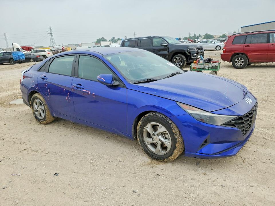 2022 Hyundai Elantra VIN KMHLL4AG2NU359613 COPART salvage auction — REAR END, Tx - Salvage Vehicle Title, sold $200 on 2026-07-28 (photo 4)