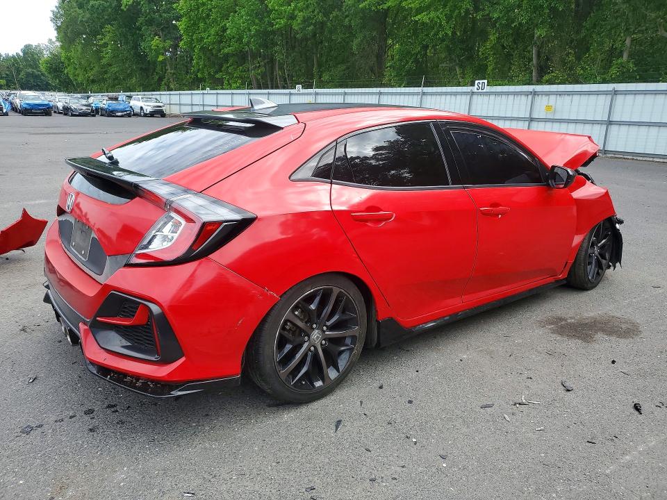 2020 Honda Civic VIN SHHFK7H46LU410360 COPART salvage auction — FRONT END, Nj - Cert Of Title-Salvage, sold $150 on 2026-07-30 (photo 3)