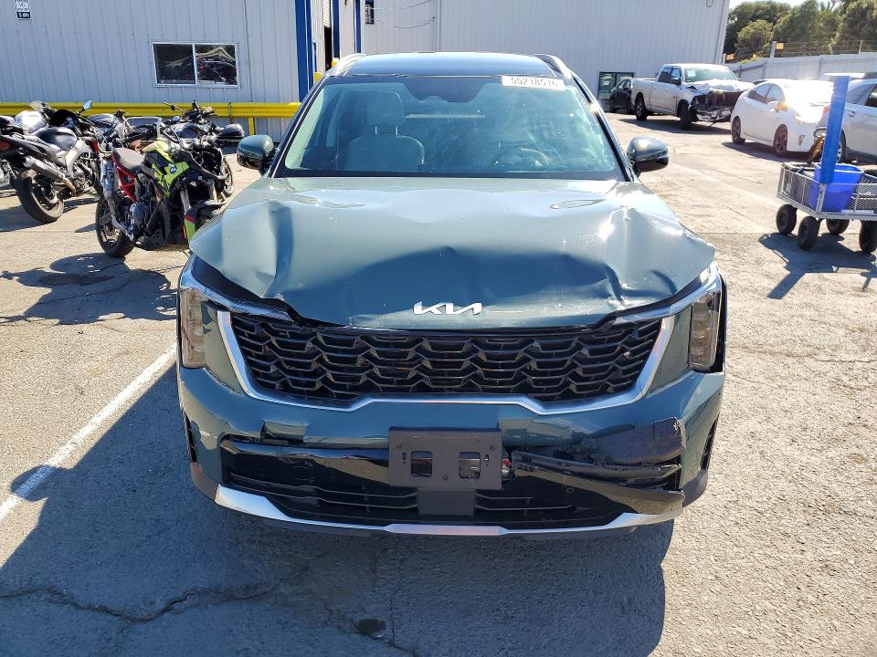 2025 Kia Sorento VIN KNDRJDJH6S5301491 COPART salvage auction — FRONT END, Ca - Salvage Certificate, sold $14,200 on 2026-07-10 (photo 5)
